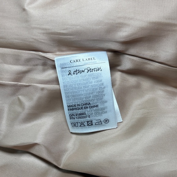 & Other Stories Tan Car Coat - Picture 3 of 6